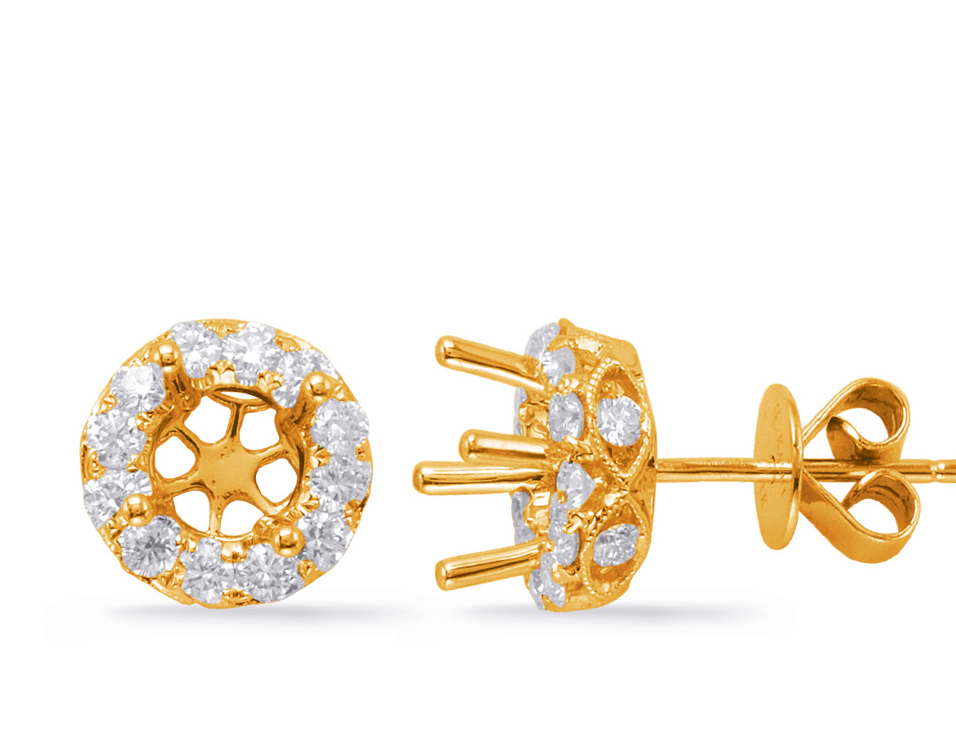 Dominic's Fine Jewelry | Gold diamond earrings